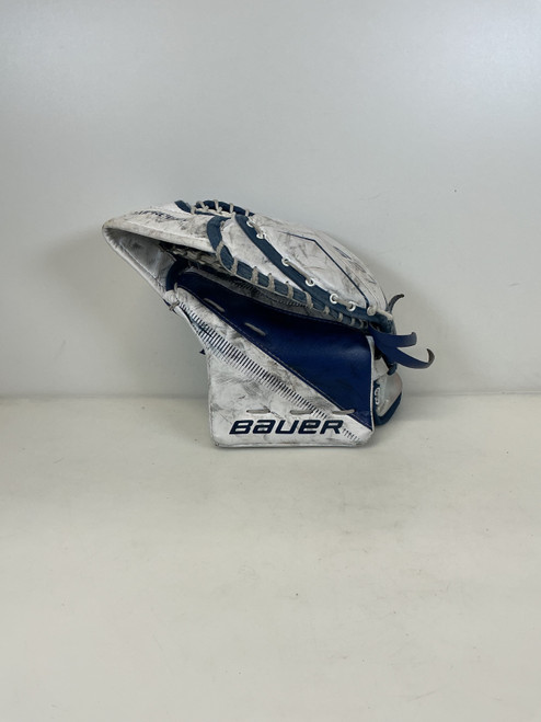 Vist Large View of Product Image Which is Used Bauer SUPREME S27 SNAG Junior Goalie Catcher White