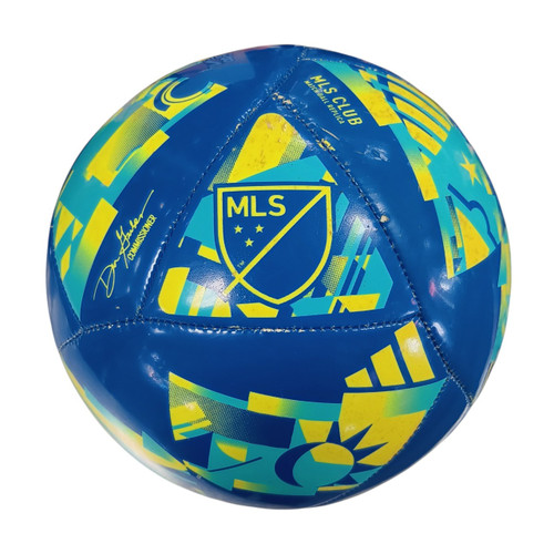 Vist Large View of Product Image Which is Used Adidas MLS All Size Soccer Ball Royal Blue 5