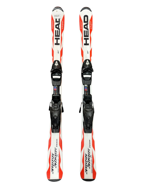 Vist Large View of Product Image Which is Used Head SUPER SHAPE Boys DH Ski/Binding White 117 cm