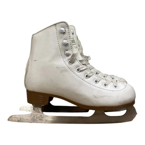 Vist Large View of Product Image Which is Used D-Gel DBX Girls Figure Skate White Youth 13.0