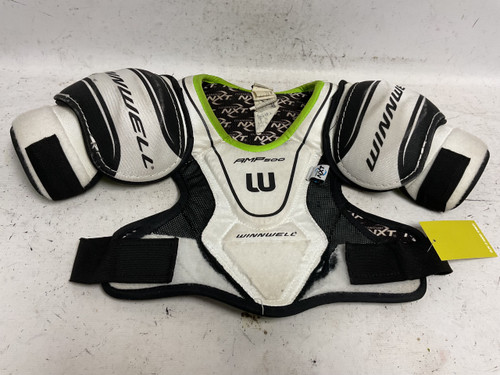 Vist Large View of Product Image Which is Used WinnWell AMP 500 Junior Shoulder Pads LG
