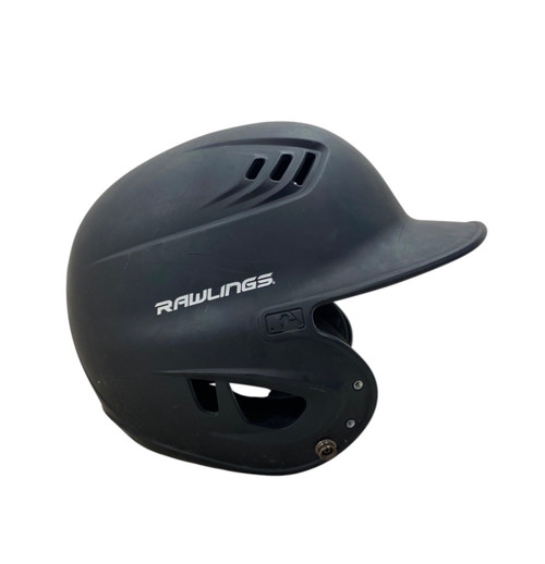 Vist Large View of Product Image Which is Used Rawlings R16S-REVB Batting Helmet No Mask Black S/M