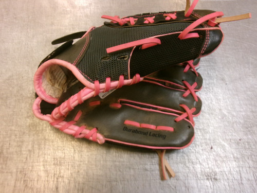 Vist Large View of Product Image Which is Used Franklin FASTPITCH PRO SERIES BB/SB Glove RH Throw Pink 11"
