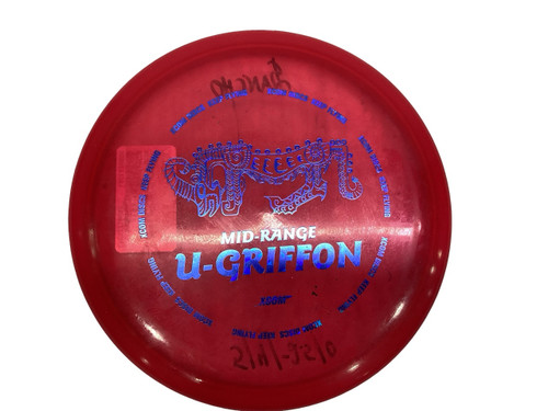 Vist Large View of Product Image Which is Used XCOM U-LINE GRIFFON MIDRANGE Disc Golf Mid Range Red
