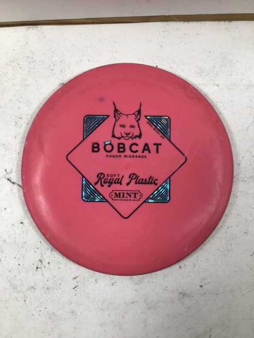 Vist Large View of Product Image Which is Used Mint ROYAL BOBCAT SOFT Disc Golf Mid Range Pink 176g