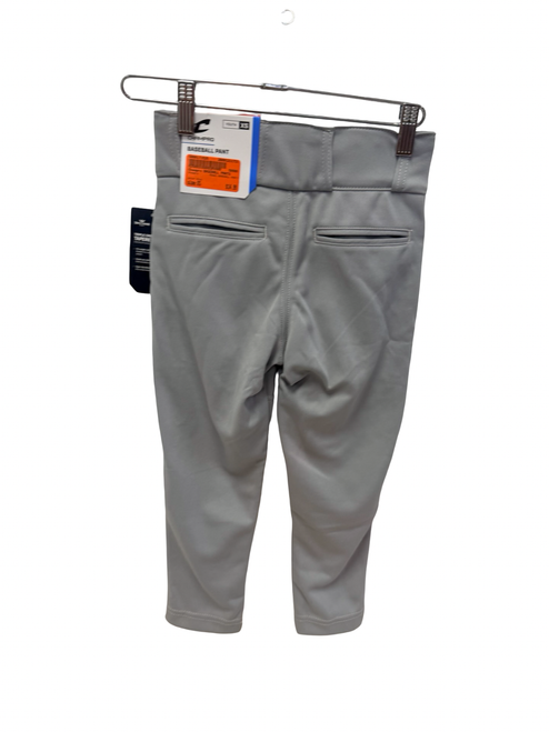 Vist Large View of Product Image Which is Used Evoshield Salute Open Bottom Piped WTV2076 Youth Baseball Pant Grey / Royal Blue LG