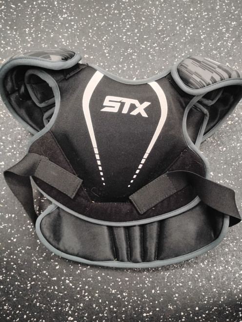 Vist Large View of Product Image Which is Used STX STALLION 75 Lacrosse Shoulder Pads Black MD