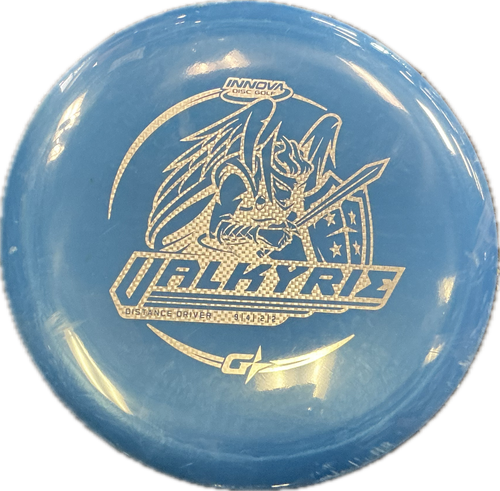 Vist Large View of Product Image Which is Used Innova VALKYRIE Disc Golf Driver Royal Blue