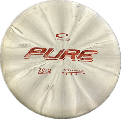 Vist Large View of Product Image Which is Used Latitude 64 PURE Disc Golf Putter Grey