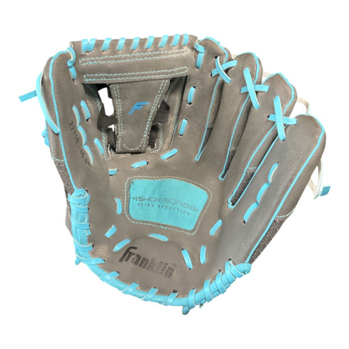 Vist Large View of Product Image Which is Used Franklin SHOK SORB BB/SB Glove RH Throw Grey 10 1/2"