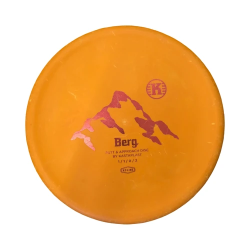 Vist Large View of Product Image Which is Used Kastaplast BERG PUTTER Disc Golf Putter Orange