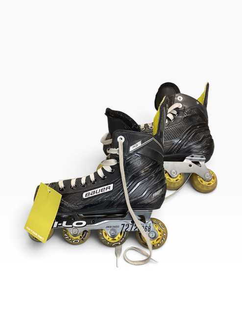 Vist Large View of Product Image Which is Used Bauer RS Junior Roller Quad Skates Black Junior 03.5