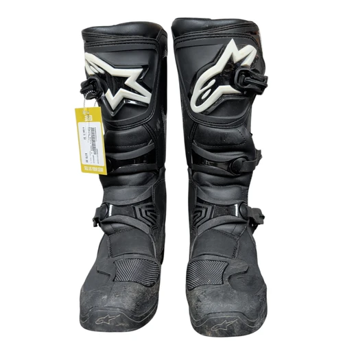 Vist Large View of Product Image Which is Used Alpine Stars TECH 3 Mens Motocross Boots Black Senior 10