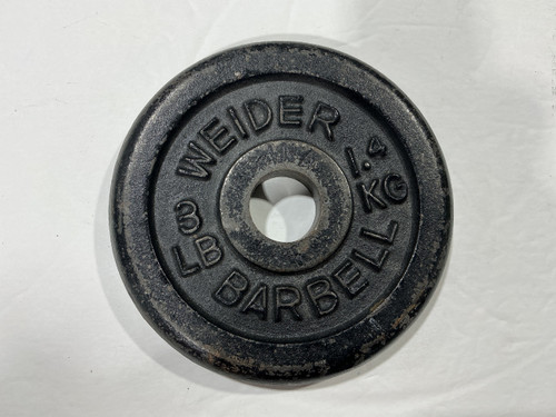 Vist Large View of Product Image Which is Used Weider Standard Plate Black 3 lb