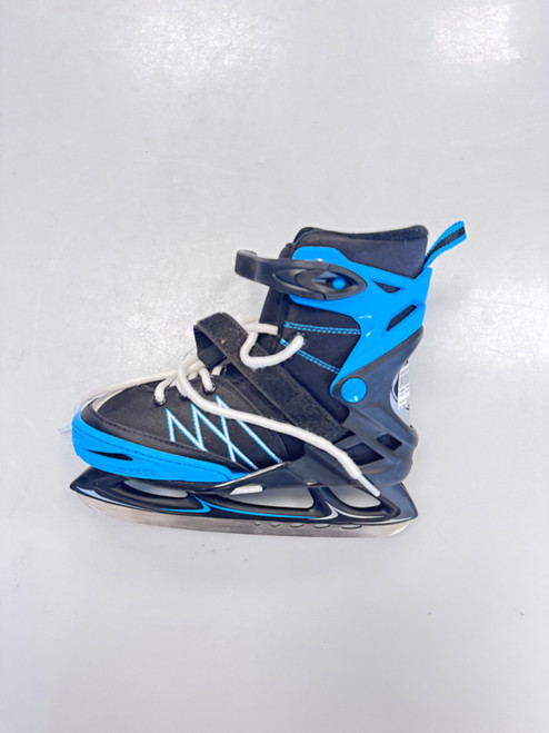 Vist Large View of Product Image Which is Used Lake Placid ADJ 2-6 Boys Softboot Skate Black Adjustable