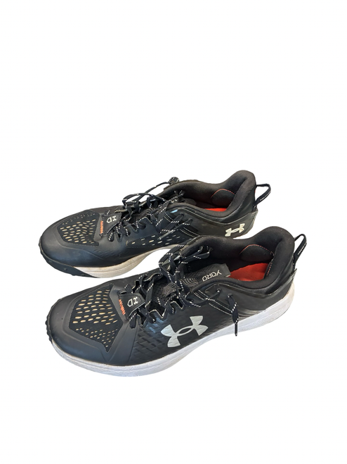 Vist Large View of Product Image Which is Used Under Armour TURF BB/SB Cleats Black Senior 12.5