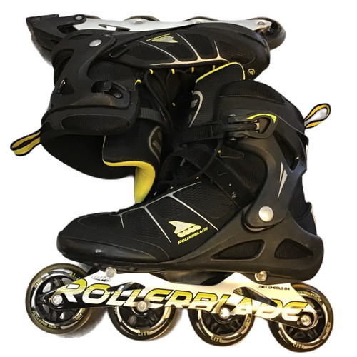Vist Large View of Product Image Which is Used Rollerblade MACROBLADE 80 Senior Rec Fitness Skates Black Senior 11