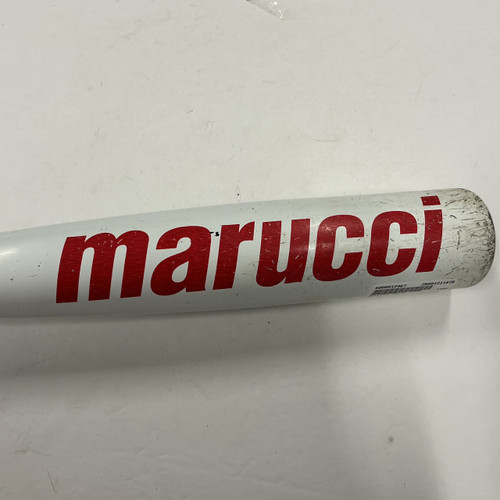 Vist Large View of Product Image Which is Used Marucci Cat 7 MSBYC78 USSSA 2 5/8 Baseball Bat White And Red 30"