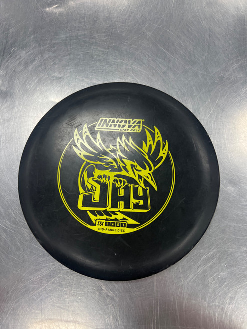Vist Large View of Product Image Which is Used Innova DX JAY Disc Golf Mid Range Black