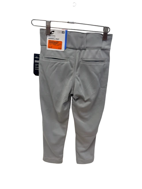 Vist Large View of Product Image Which is New Champro Triple Crown 2.0 Tapered Bottom Piped Youth Baseball Pant Grey / Navy XS