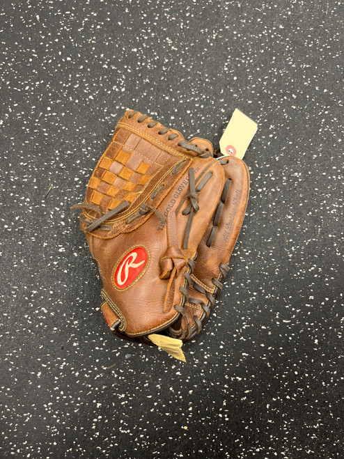 Vist Large View of Product Image Which is Used Rawlings P1103 BB/SB Glove RH Throw Brown 11"