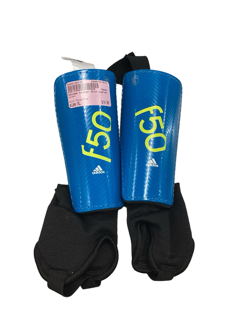Vist Large View of Product Image Which is Used Adidas Soccer Shin Guards Junior Royal Blue XL