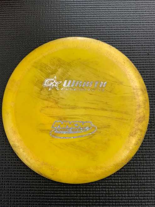Vist Large View of Product Image Which is Used Innova WRAITH Disc Golf Driver Yellow