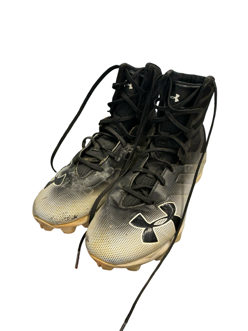 Vist Large View of Product Image Which is Used Under Armour Adult FB Cleats Black Senior 8