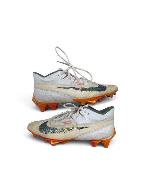 Vist Large View of Product Image Which is Used Nike Adult FB Cleats White Senior 8.5