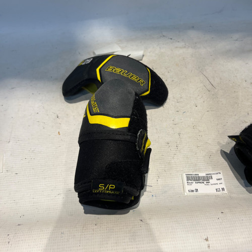 Vist Large View of Product Image Which is Used Bauer SUPREME AMP. Junior Elbow Pads SM