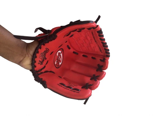 Vist Large View of Product Image Which is Used Rawlings PL110S BB/SB Glove RH Throw Red 11"