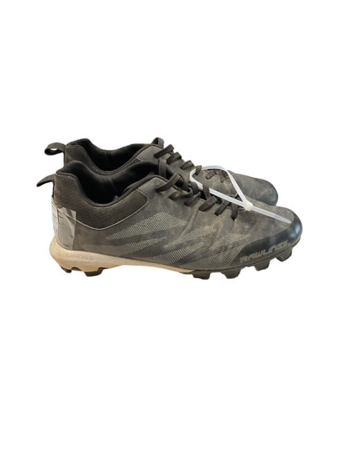 Vist Large View of Product Image Which is Used Rawlings BB CLEAT SZ 7.5 BB/SB Cleats Black Senior 7.5
