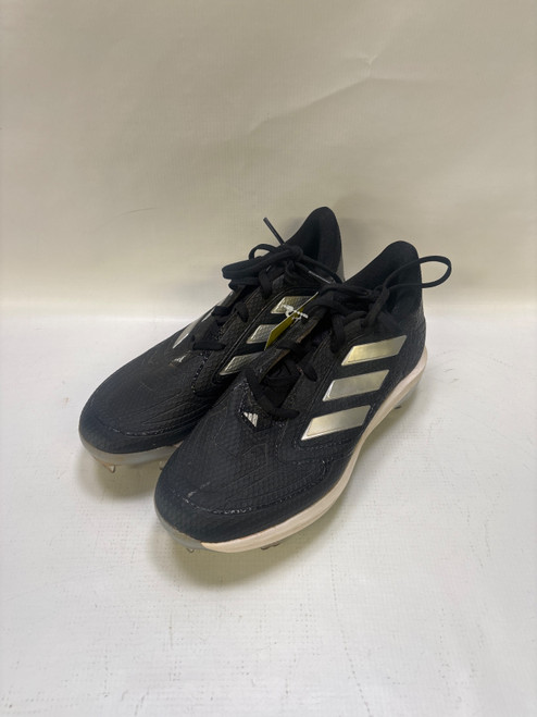 Vist Large View of Product Image Which is Used Adidas ADIZERO BB/SB Cleats Black Youth 08.5