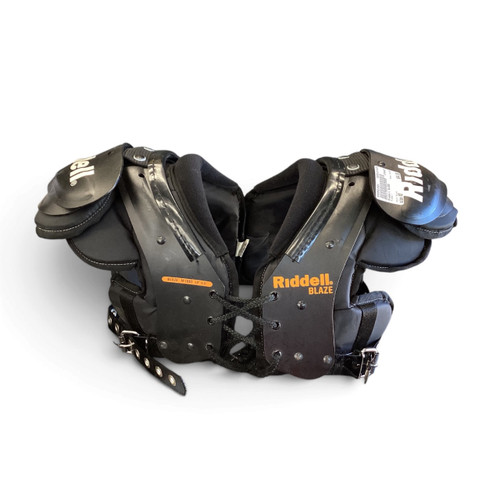 Vist Large View of Product Image Which is Used Riddell BLAZE FB Shoulder Pads Black MD