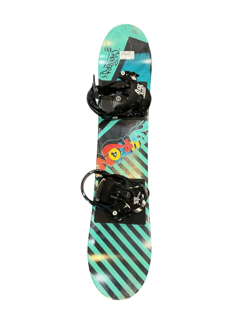 Vist Large View of Product Image Which is Used Burton CHOPPER 100CM Boys Board/Binding Teal 100 cm