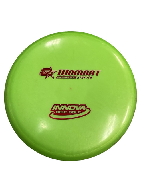 Vist Large View of Product Image Which is Used Innova G STAR WOMBAT Disc Golf Mid Range Green 176g