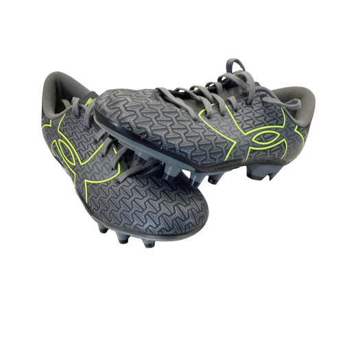Vist Large View of Product Image Which is Used Under Armour Soccer Cleats Grey Junior 01.5