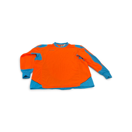 Vist Large View of Product Image Which is Used Vizari Soccer Goalie Shirt Goalie Top Adult Orange XL, front view