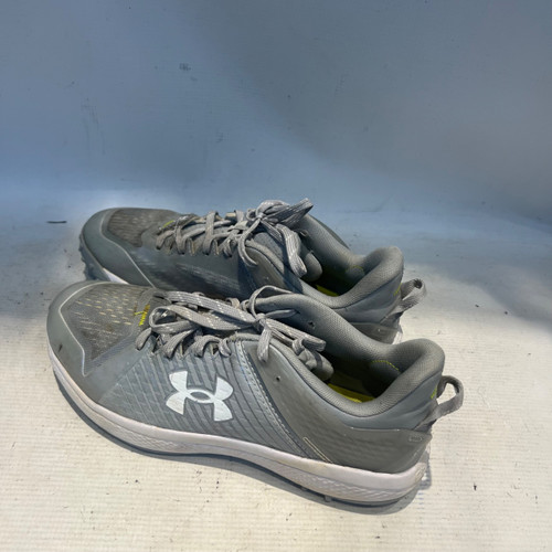 Vist Large View of Product Image Which is Used Under Armour YARD TURF SZ9.5 BB/SB Cleats Grey Senior 9.5