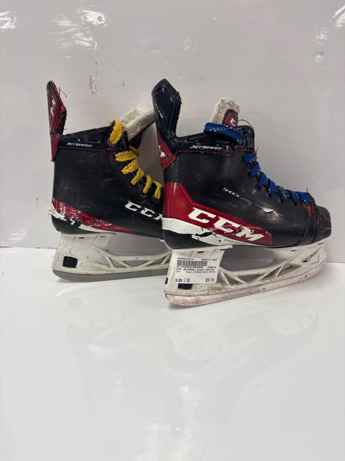 Vist Large View of Product Image Which is Used CCM JETSPEED SHOCK SKATES Junior Hockey Skate Junior 02