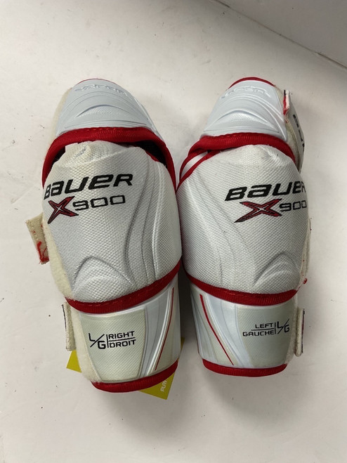 Vist Large View of Product Image Which is Used Bauer VAPOR X900 Junior Elbow Pads White LG