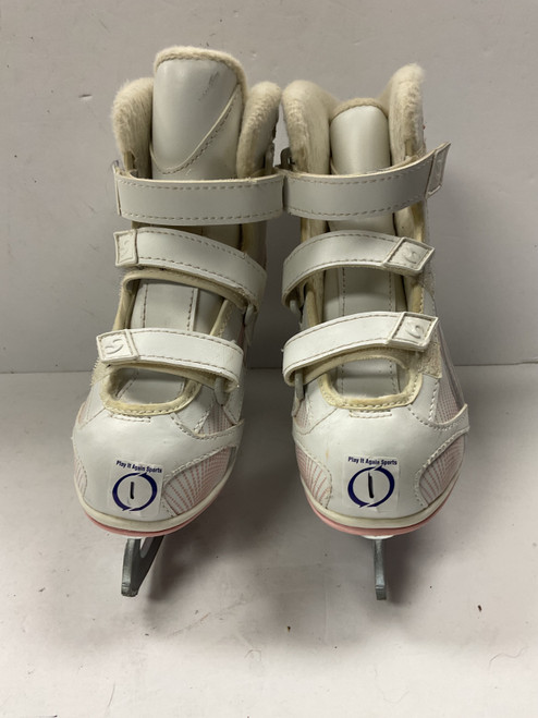 Vist Large View of Product Image Which is Used Jackson SOFTEC Girls Softboot Skate White Junior 01