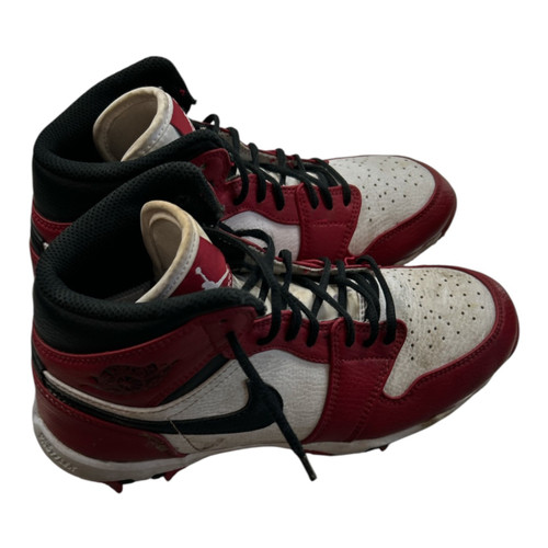 Vist Large View of Product Image Which is Used Nike Air Jordan Jr FB Cleats White/Black/Red Junior 04