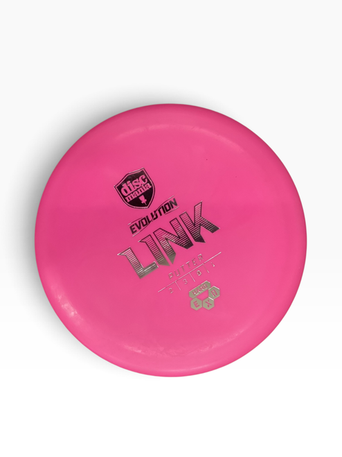Vist Large View of Product Image Which is Used Discmania EVOLUTION LINK Disc Golf Putter Pink