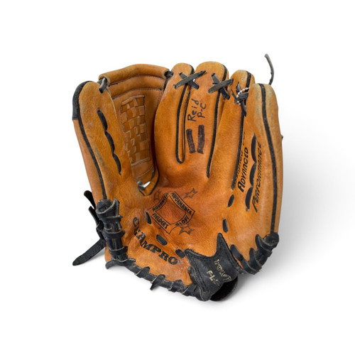 Vist Large View of Product Image Which is Used Champro AP560 BB/SB Glove RH Throw Orange 10"