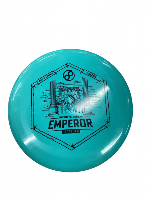 Vist Large View of Product Image Which is Used Infinite Discs EMPEROR Disc Golf Driver Teal