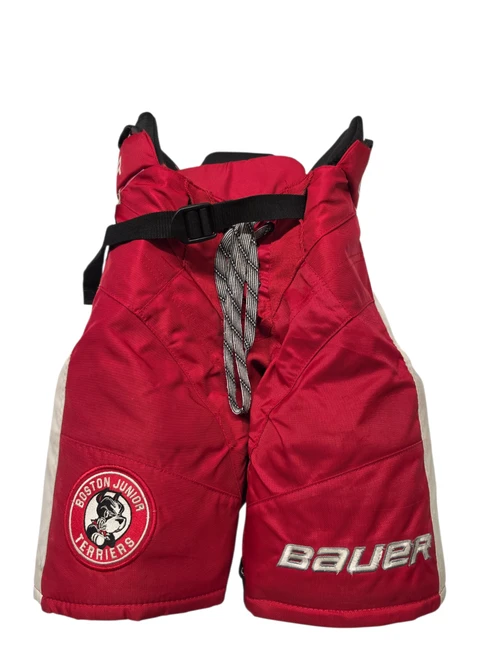 Vist Large View of Product Image Which is Used Bauer Jr Terriers Custom Junior Hockey Pant Red Size Medium