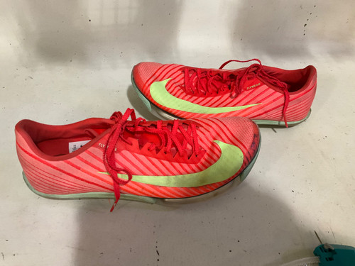 Vist Large View of Product Image Which is Used Nike Track & Field Cleats Adult Orange Senior 10