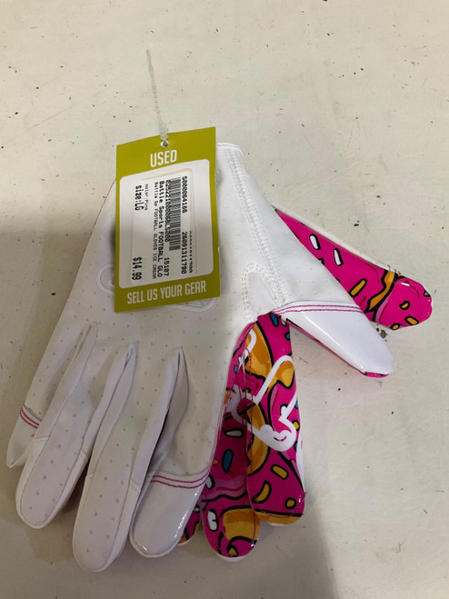 Vist Large View of Product Image Which is Used Battle Sports FOOTBALL GLOVES ICE CREAM FB Gloves Pink LG
