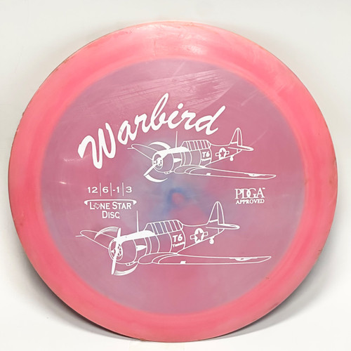 Vist Large View of Product Image Which is Used Lone Star Disc BRAVO WARBIRD Disc Golf Driver Pink 174g